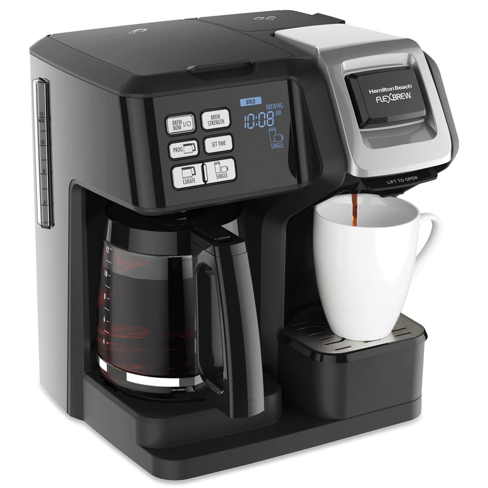 Hamilton Beach FlexBrew Trio Coffeemaker, Black